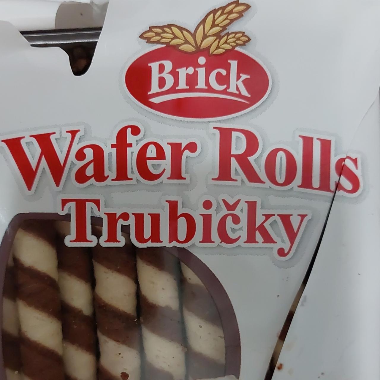 Fotografie - Wafer Rolls Trubičky lískový oříšek Brick