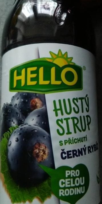 Fotografie - Hustý sirup černý rybíz Hello