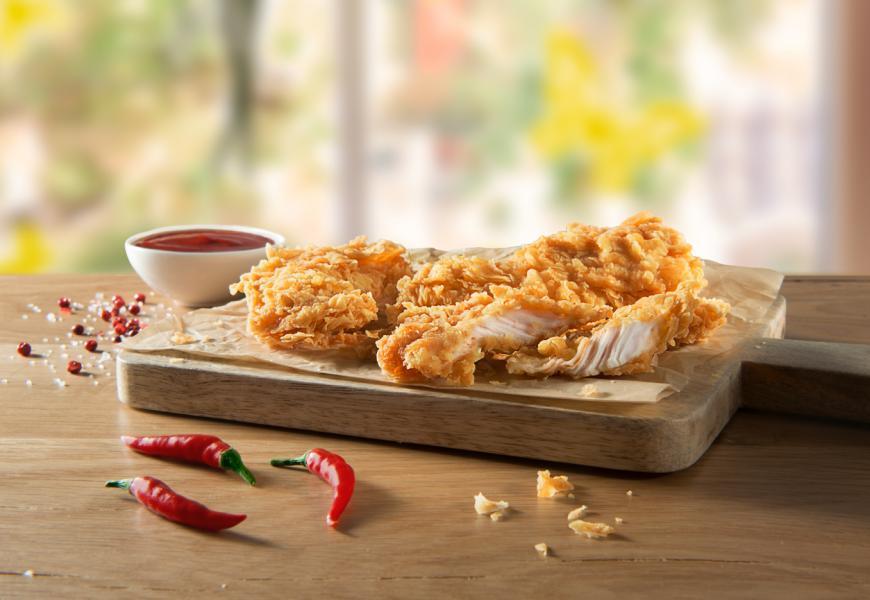 Fotografie - Hot & spicy strips KFC