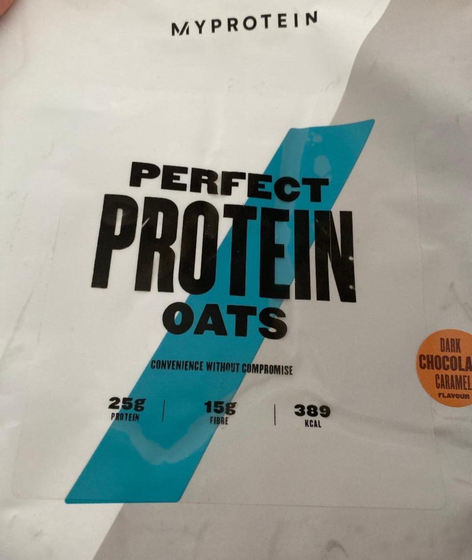 Fotografie - Perfect Protein Oats Dark Chocolate Caramel MyProtein