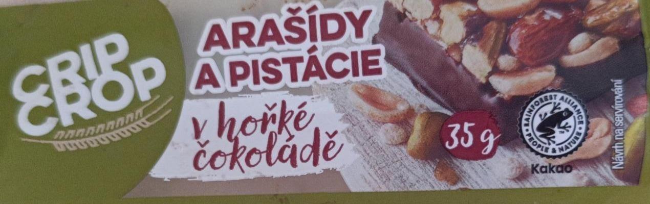 Fotografie - Arašídy a pistácie v hořké čokoládě Crip Crop