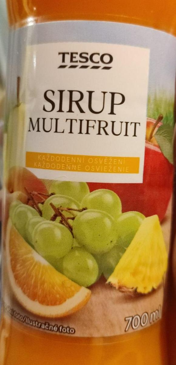 Fotografie - Sirup Multifruit Tesco