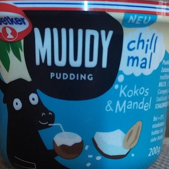 Fotografie - Muudy pudding kokos&mandel Dr.Oetker