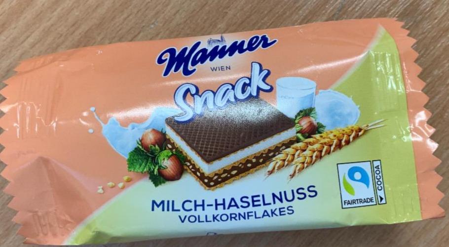 Fotografie - Milch Haselnuss vollkornflakes Manner