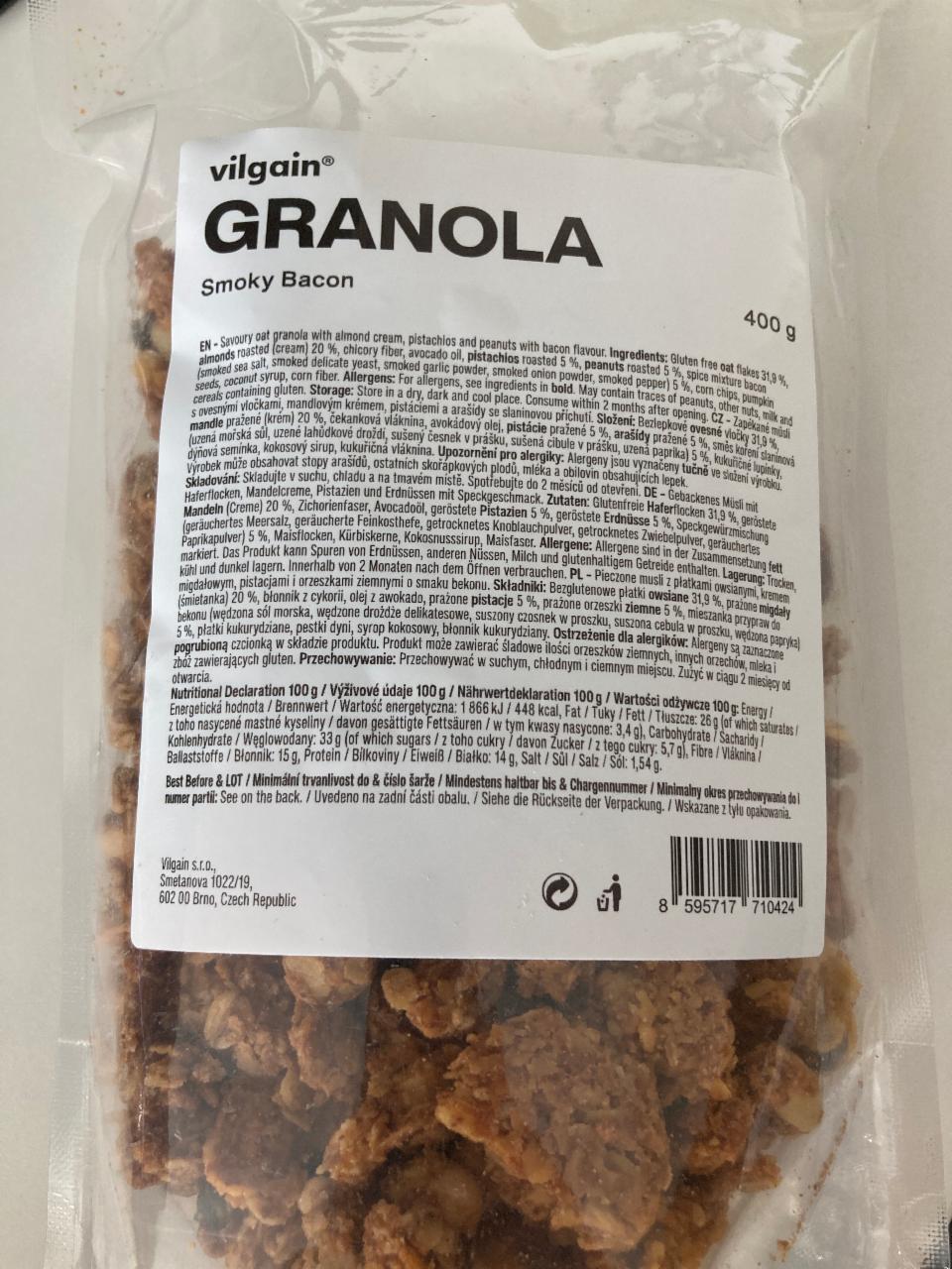 Fotografie - Granola Smoky Bacon Vilgain