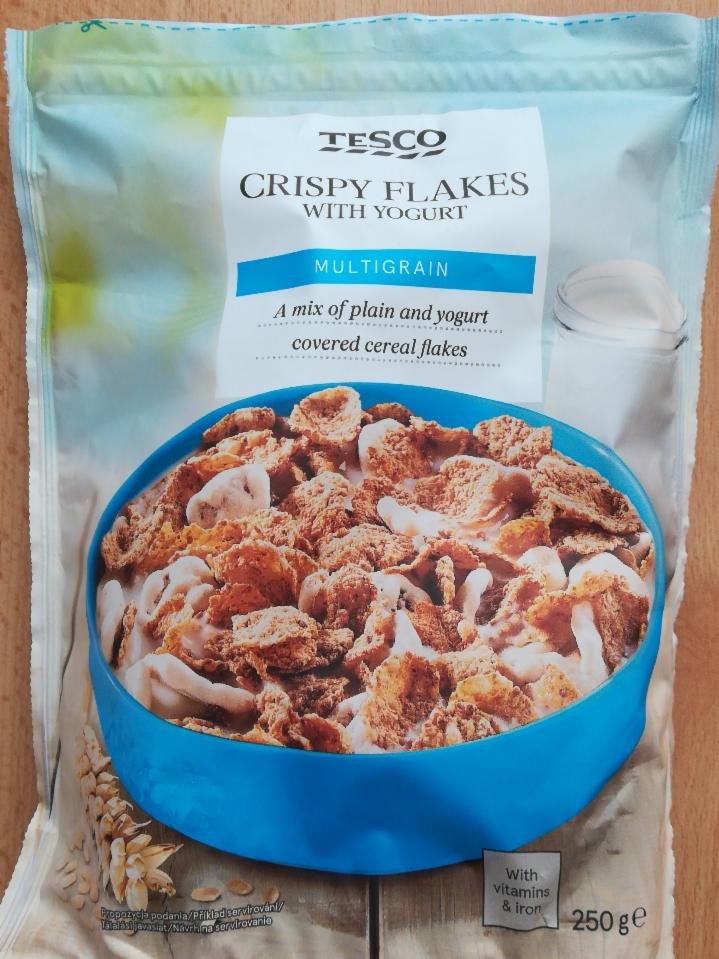 Fotografie - crispy flakes with yogurt Tesco