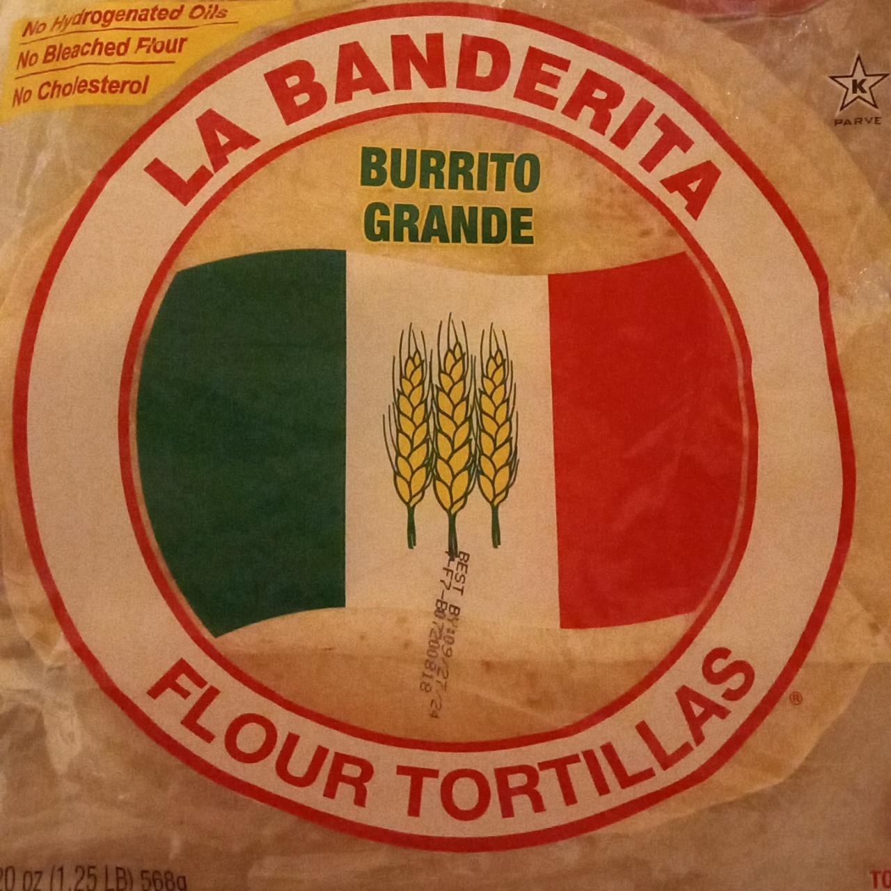 Fotografie - Burrito grande flour tortillas La Banderita