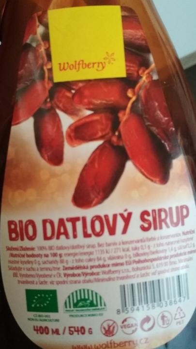 Fotografie - Datlový sirup Wolfberry