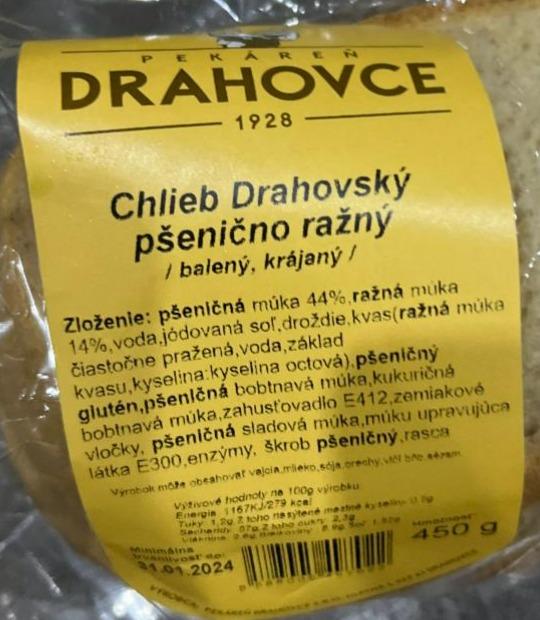 Fotografie - Chlieb Drahovský pšenično ražný Pekáreň Drahovce