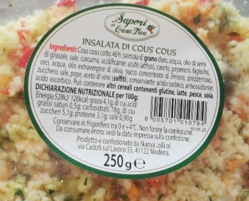 Fotografie - Insalata di cous cous Sapori di casa tua