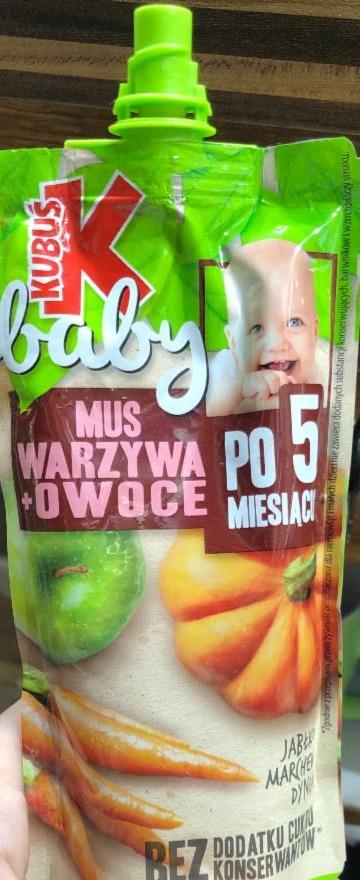 Fotografie - Mus warzywa owowce jabłko marchew dynia Kubuś baby