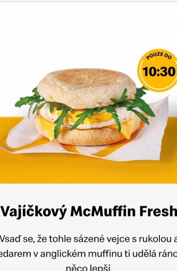 Fotografie - McMuffin s vajíčkem Fresh McDonald's