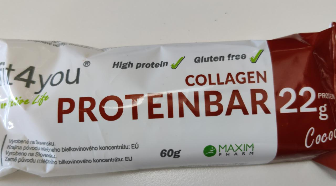 Fotografie - Proteinbar collagen 22g Fit4you