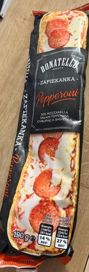 Fotografie - zapiekanka pepperoni Donatello