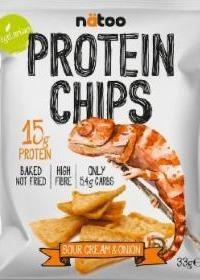 Fotografie - nätoo protein chips - zakysaná smetana/cibule