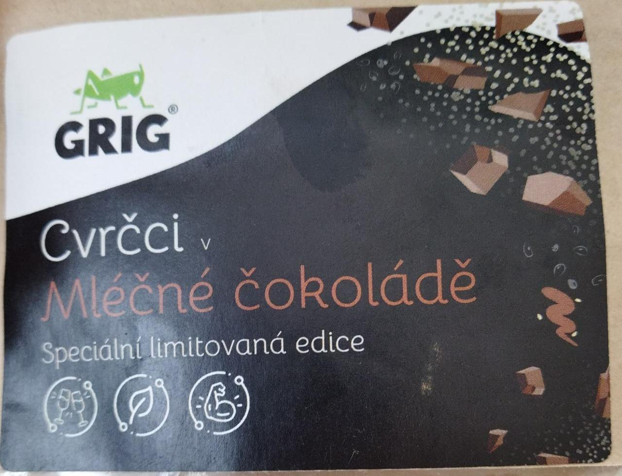 Fotografie - Crvčci v mléčné čokoládě Grig