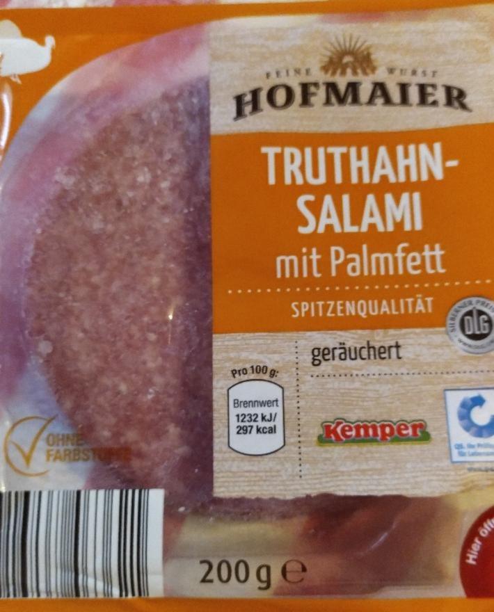 Fotografie - Truthahn-Salami mit Palmfett Hofmaier