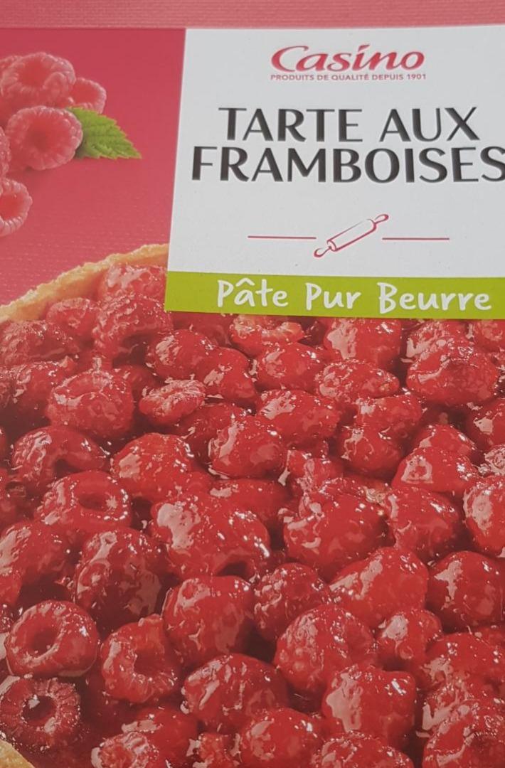 Fotografie - tarte aux framboises malinovy dort Casino