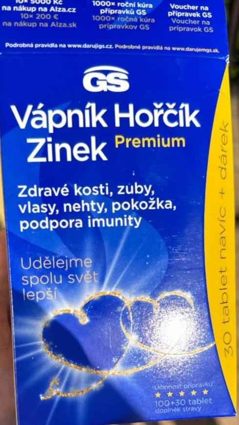 Fotografie - Vápník, hořčík, zinek PREMIUM GS