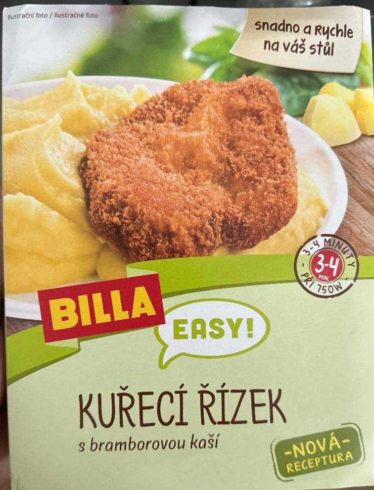 Fotografie - Kuřecí řízek s bramborovou kaší Billa Easy!