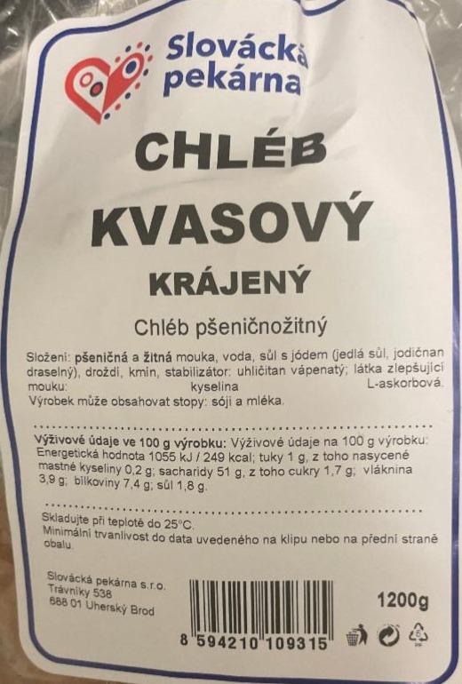 Fotografie - Chléb kvasový krájený Slovácká pekárna