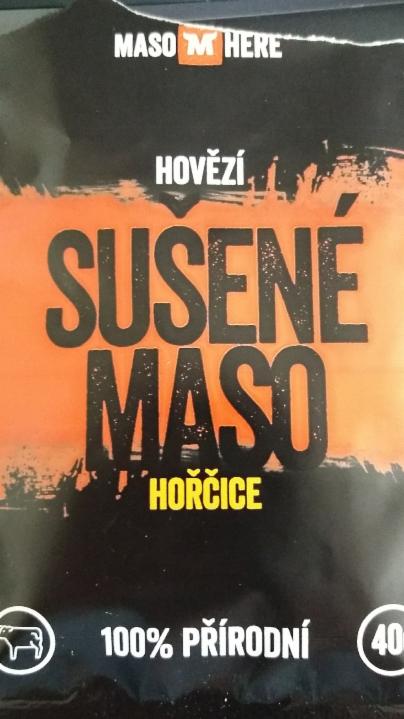 Fotografie - hovězí sušené maso hořčice Masohere