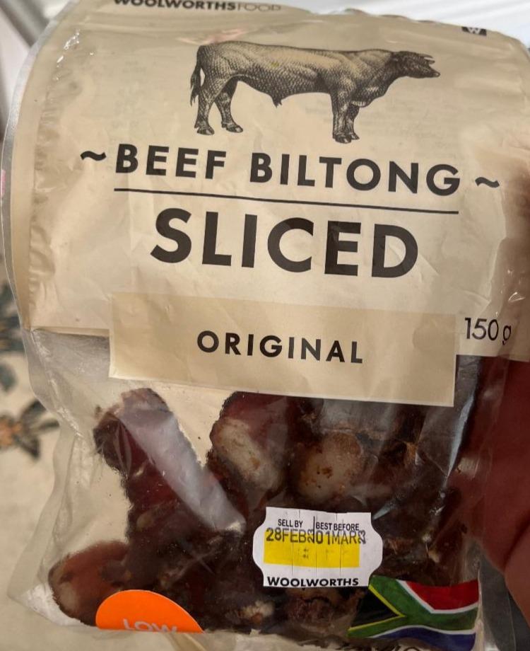 Fotografie - Beef Biltong Original Woolworths