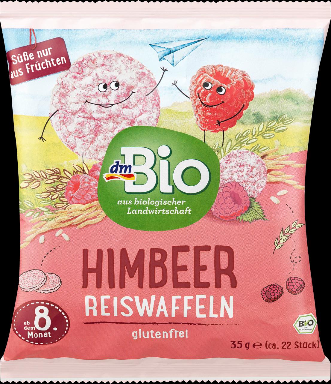 Fotografie - Himbeer Reiswaffeln dmBio