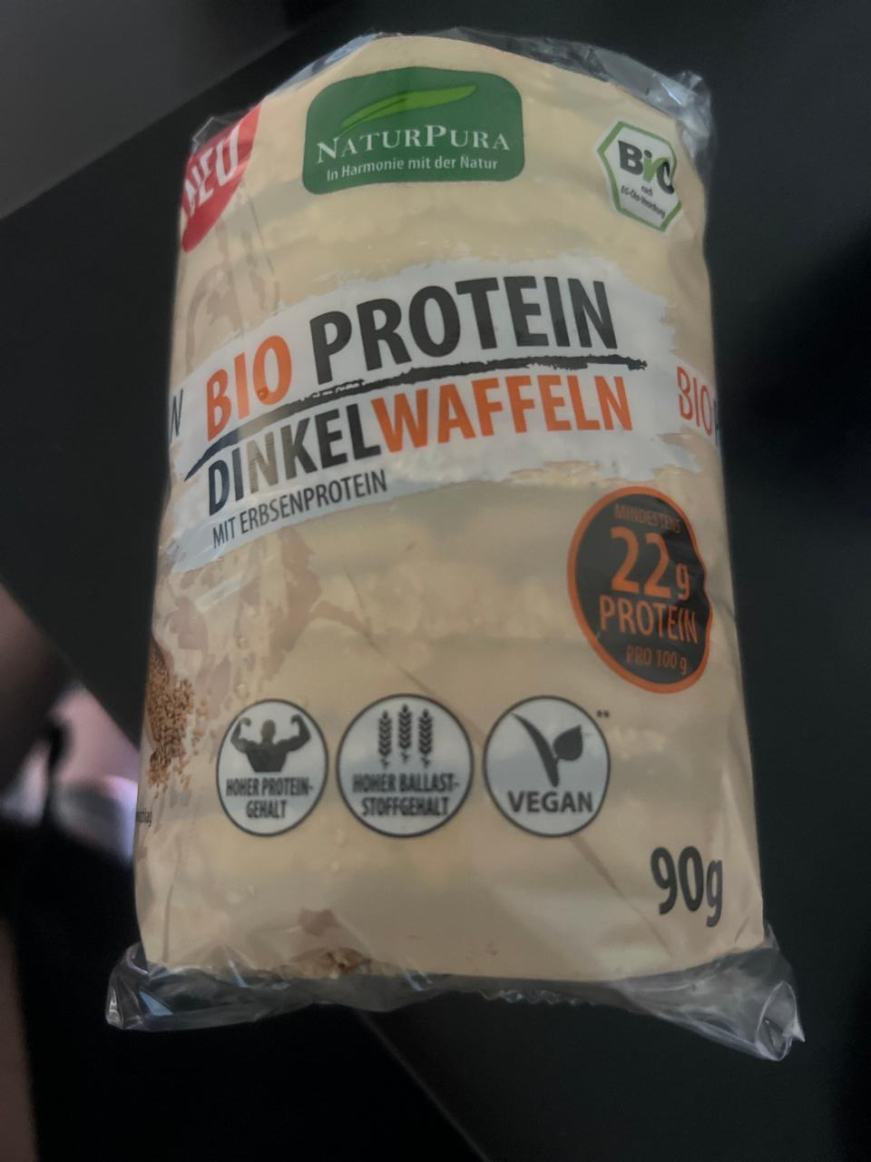 Fotografie - Bio Protein DinkelWaffeln NaturPura