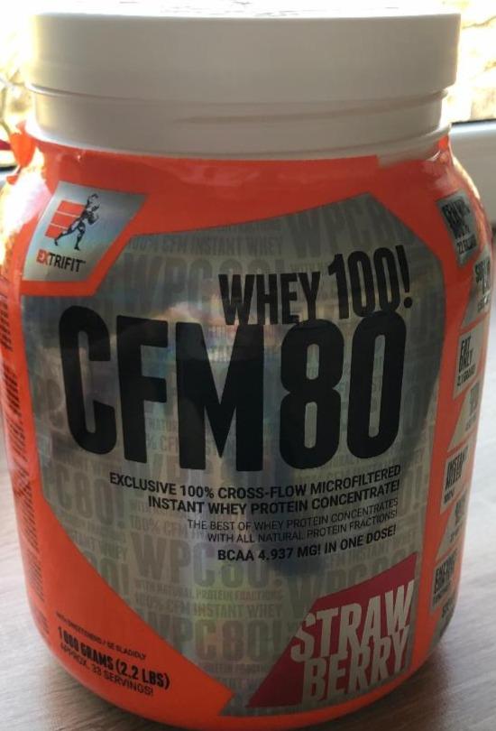 Fotografie - Whey 100! CFM 80 strawberry Extrifit