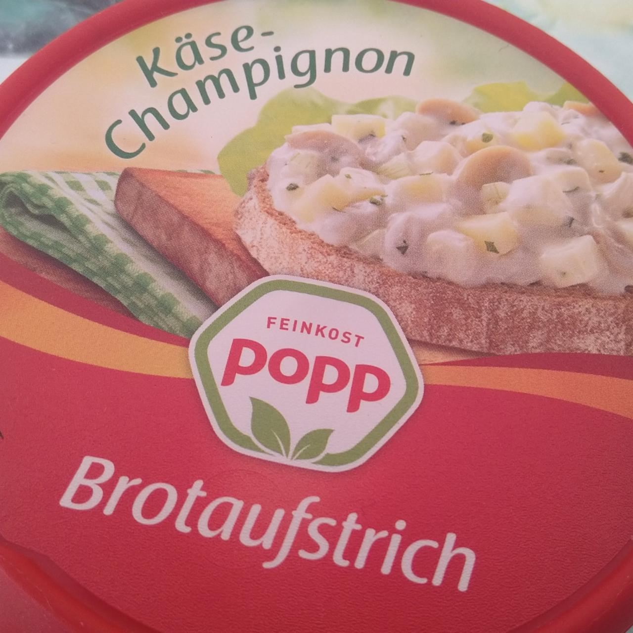 Fotografie - Käse-Champignon Brotaufstrich Feinkost Popp