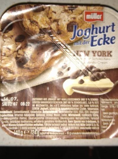 Fotografie - Joghurt mit der Ecke New York Schoko-Keks Müller