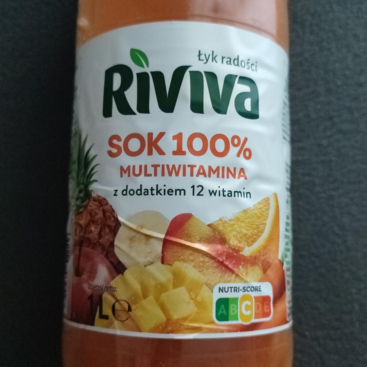 Fotografie - Sok Multiwitamina 100% Riviva