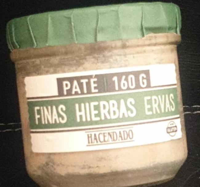 Fotografie - Paté finas hierbas ervas Hacendado