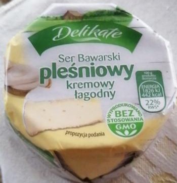 Fotografie - Ser Bawarski pleśniowy, kremowy łagodny Delikate