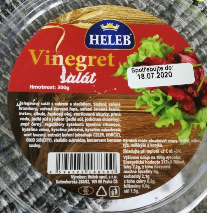 Fotografie - Vinegret salát Heleb