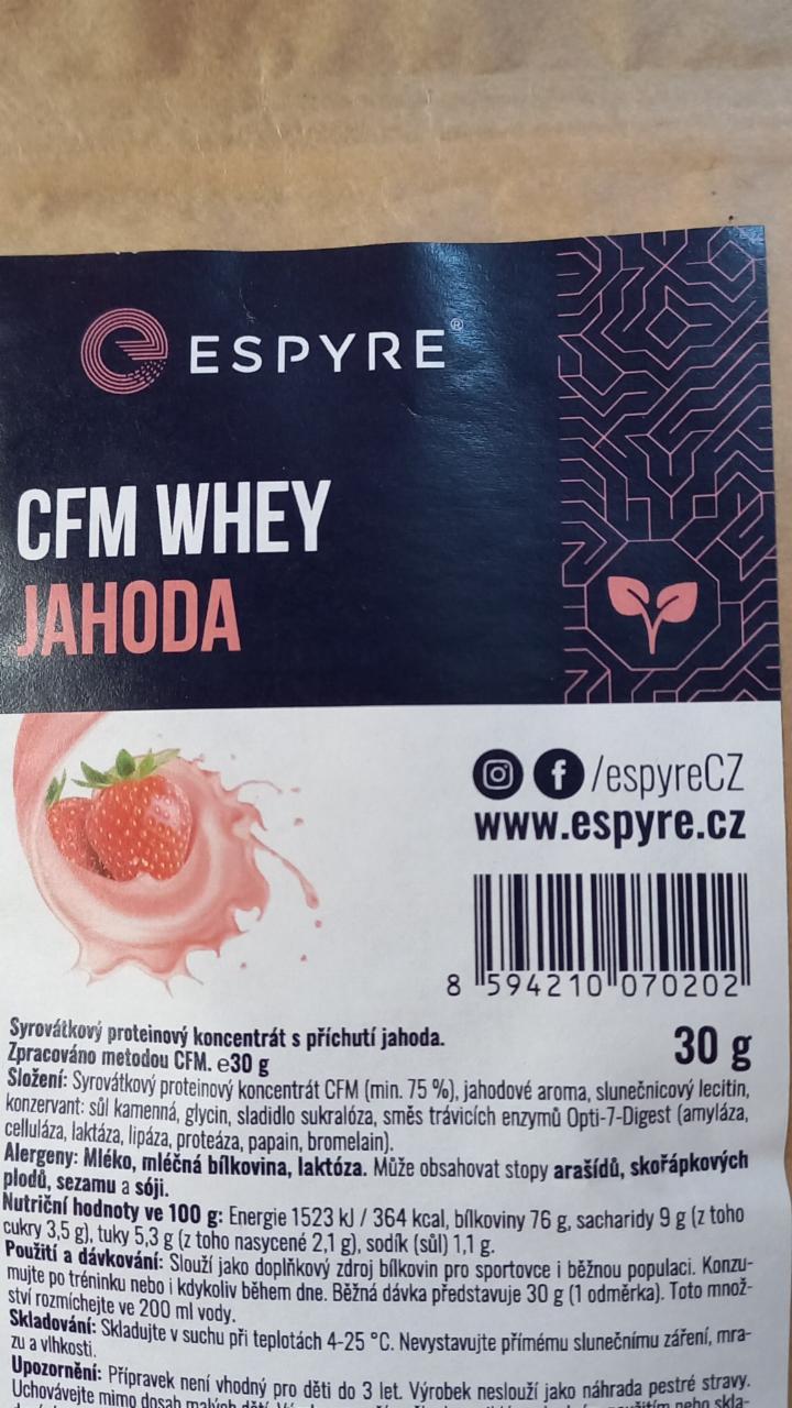 Fotografie - CFM Whey jahoda Espyre