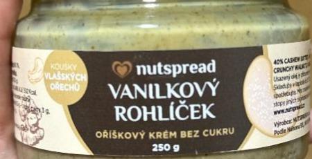 Fotografie - vanilkový rohlíček Nutspread