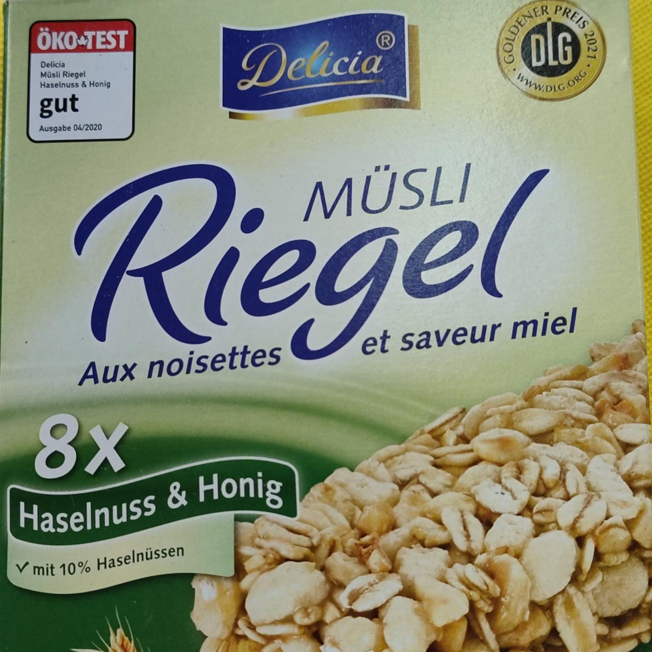 Fotografie - Müsli Riegel Haselnuss & Honig Delicia