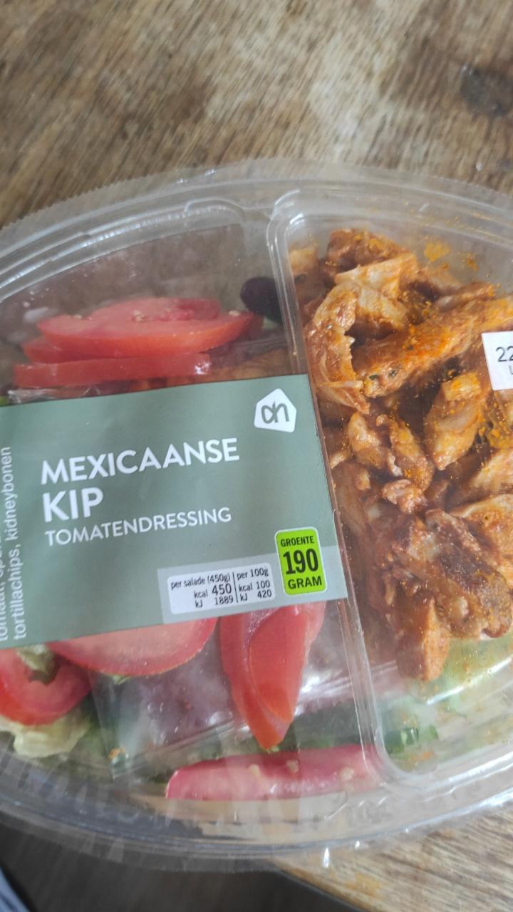 Fotografie - Maaltijdsalade Mexicaanse Kip Tomatendressing AH