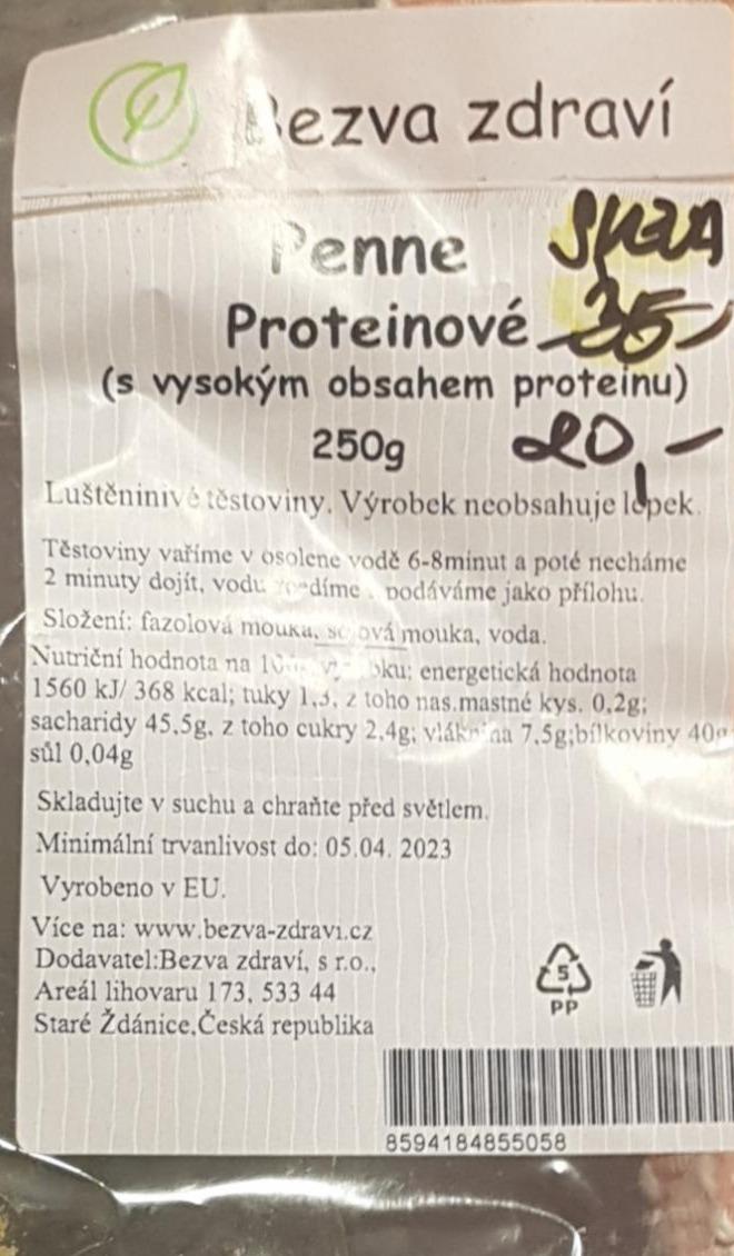 Fotografie - Penne proteinové Bezva zdraví