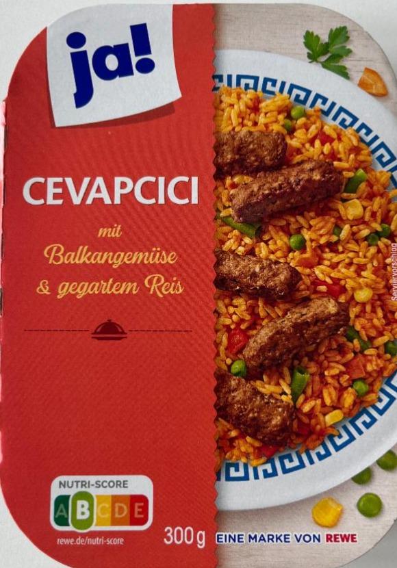 Fotografie - Cevapcici pikante Hackfleischröllchen mit Balkangemüse und gehartem reis Ja!