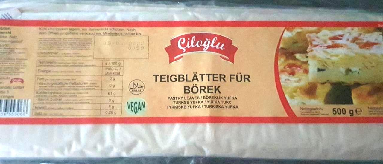 Fotografie - Teigblätter für börek Gilaglu