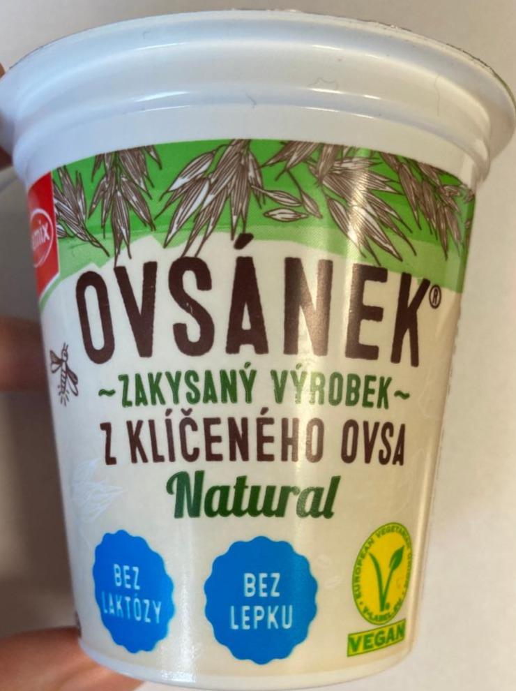 Fotografie - Ovsánek zakysaný výrobek z klíčeného ovsa Natural Semix