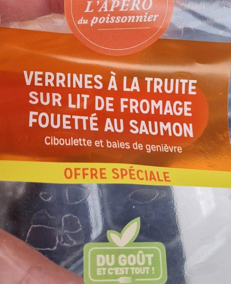 Fotografie - verrines à la truite sur lit de fromage fouetté au saumon