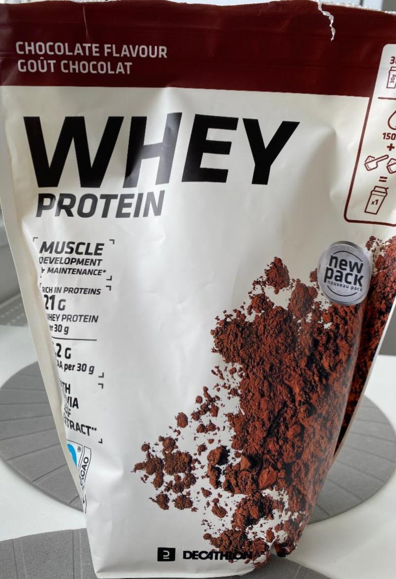 Fotografie - Whey protein chocolate flavour Decathlon