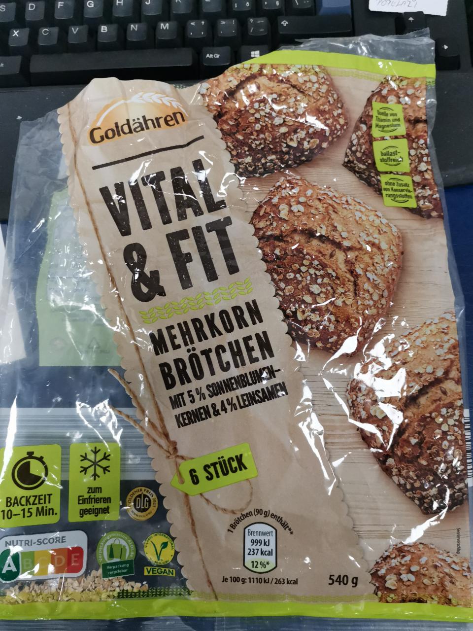 Fotografie - Vital Fit Malz mehrkornbrötchen