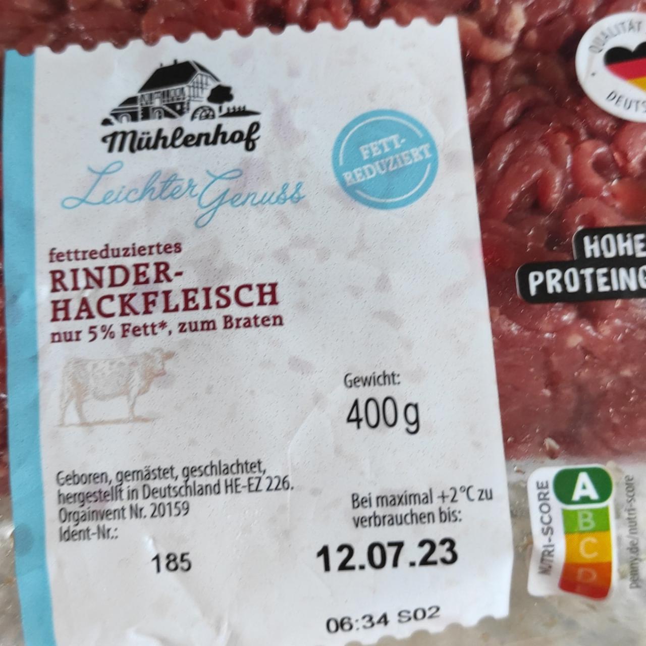 Fotografie - Rinder hackfleisch Mühlenhof