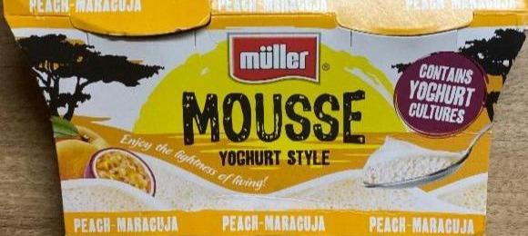 Fotografie - Mousse yoghurt style peach-maracuja Müller