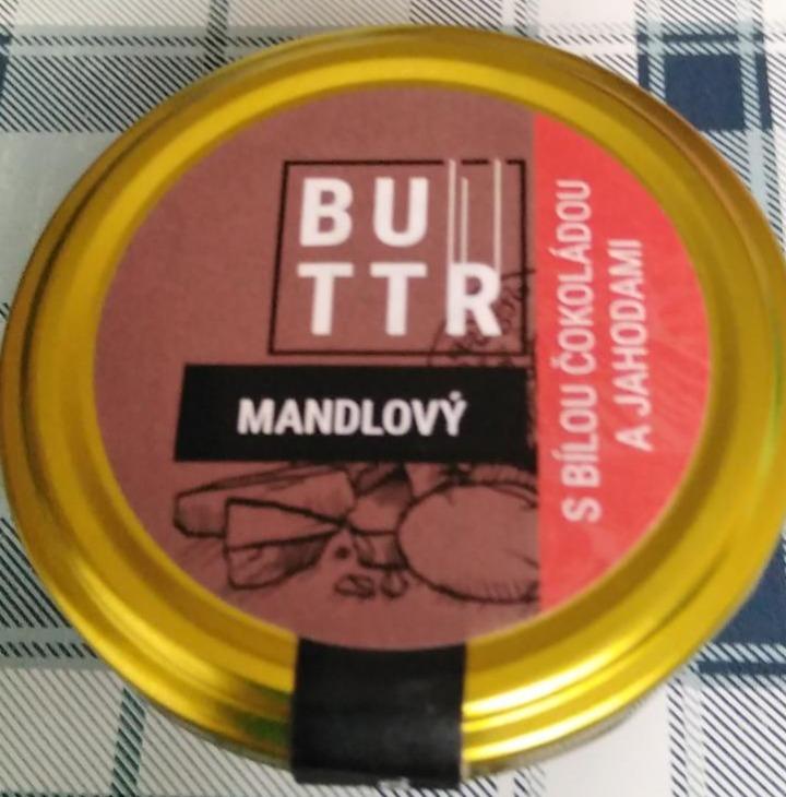 Fotografie - BUTTR mandlový s bílou čokoládou a jahodami Protein & Co.